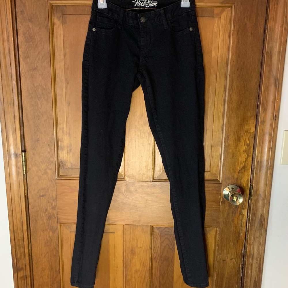 Old Navy Rockstar Black Stretch Skinny Jeans
